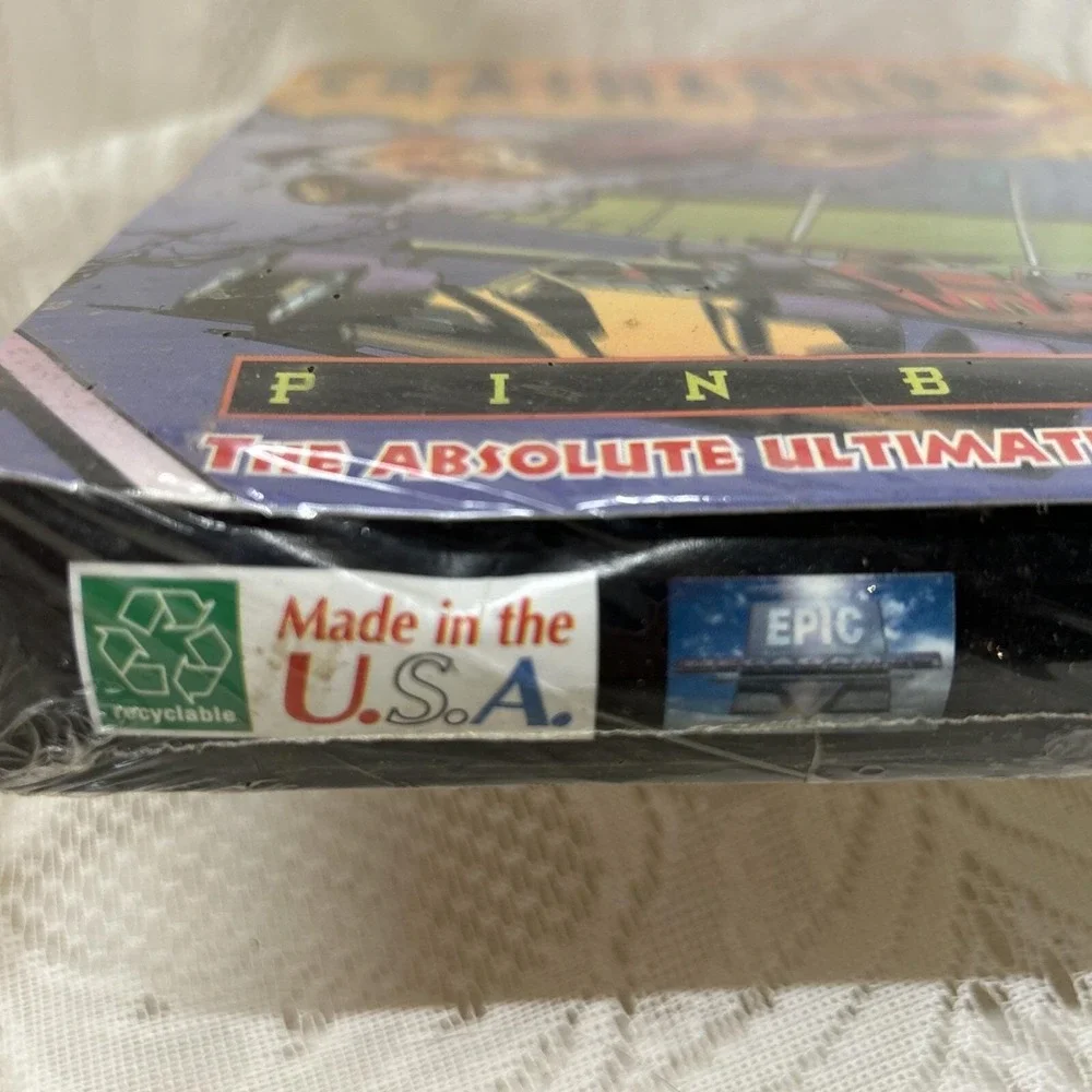 Epic Pinball CRASH & BURN PC Game Factory Sealed Box, Made In USA. Unopened 1995